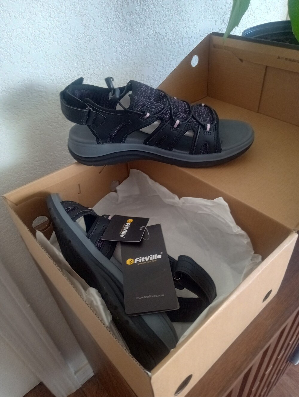 FITVILLE FlexiWalk V7 Sandals Size 10
